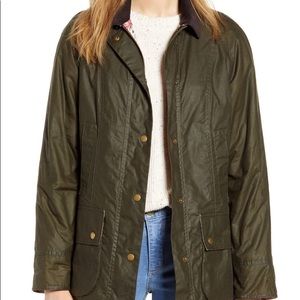 Barbour Waxed Floral Lining Classic Jacket